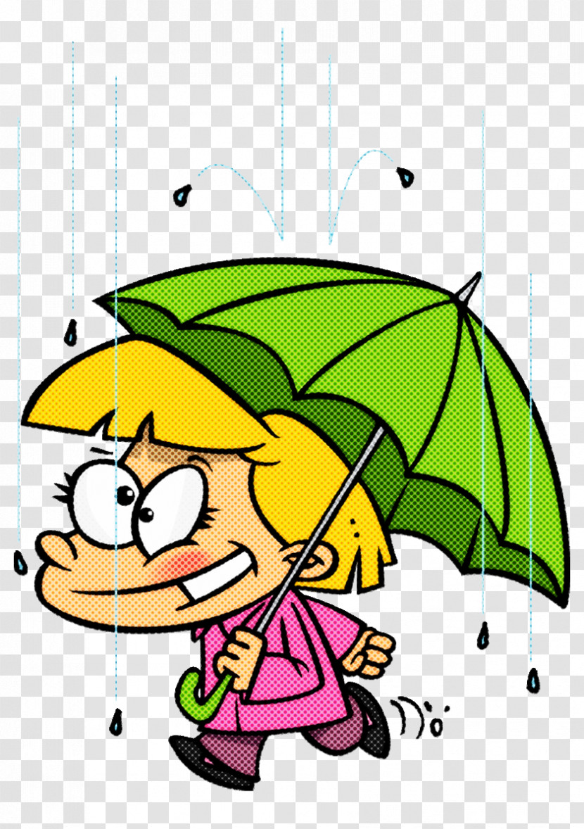 Cartoon Line Pleased Umbrella Transparent PNG