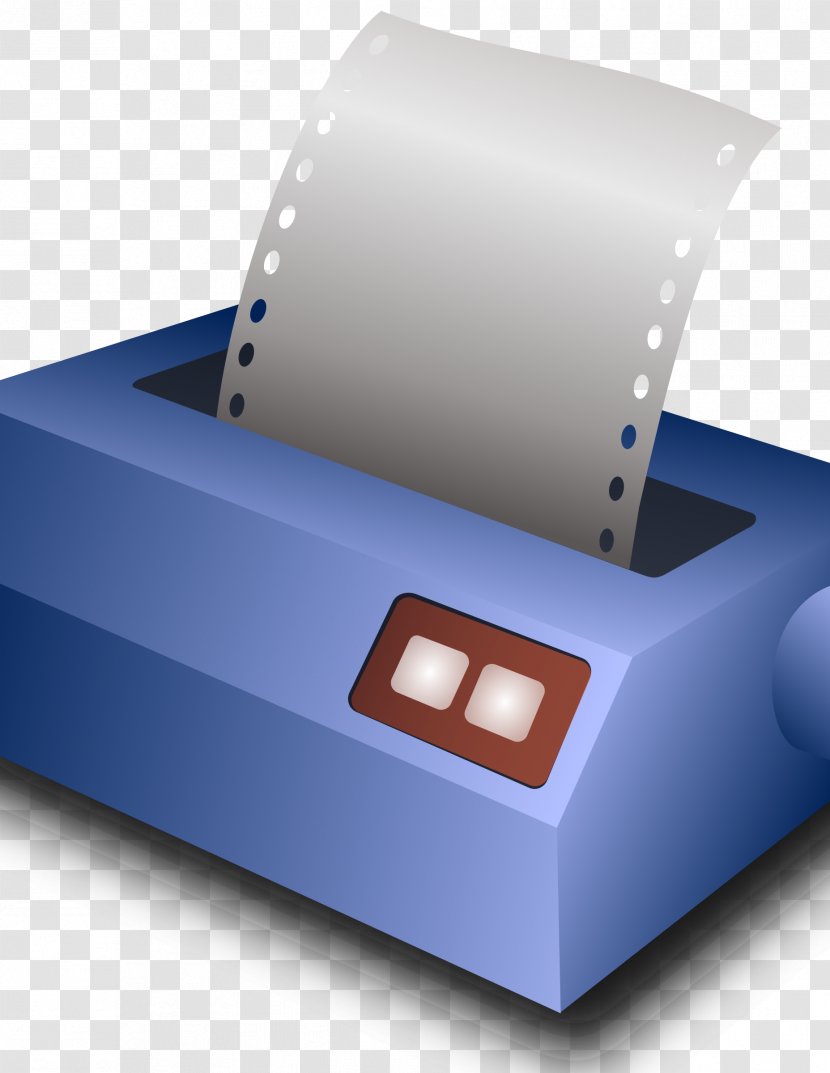 Paper Dot Matrix Printing Printer Clip Art - Print Transparent PNG