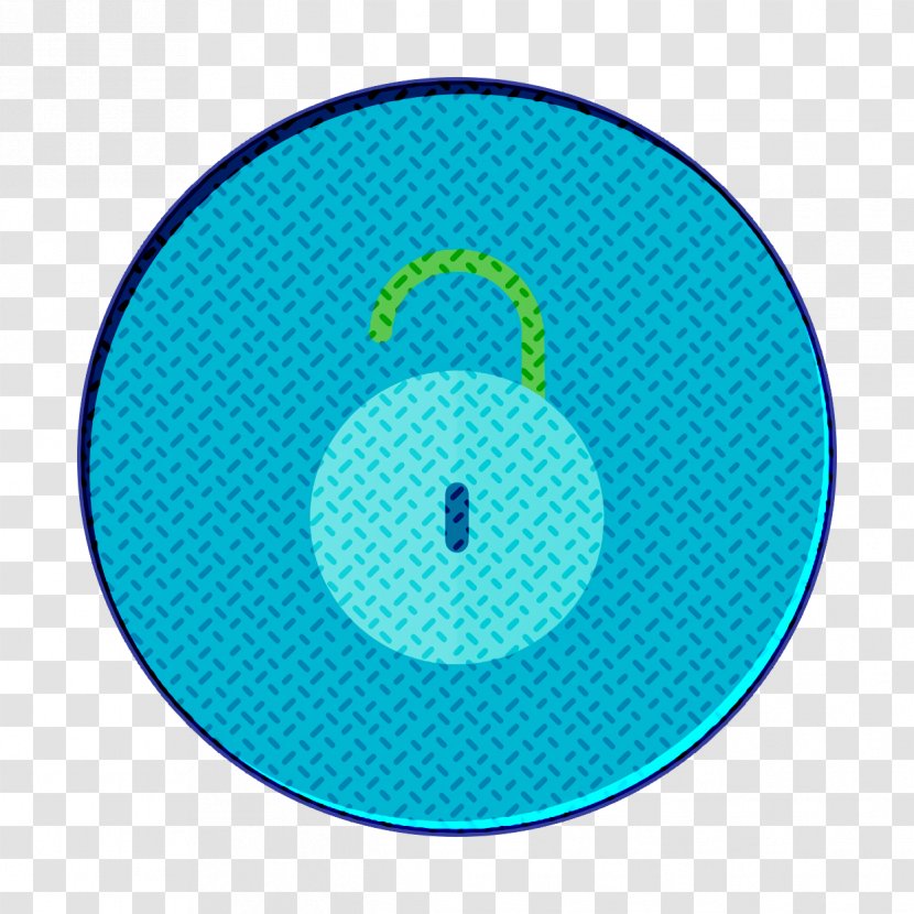 Lock Icon Locked Privacy - Protect - Electric Blue Azure Transparent PNG