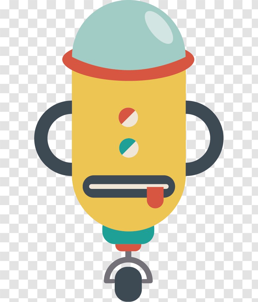 Robot Euclidean Vector - Illustrator - Cartoon Design Material Transparent PNG