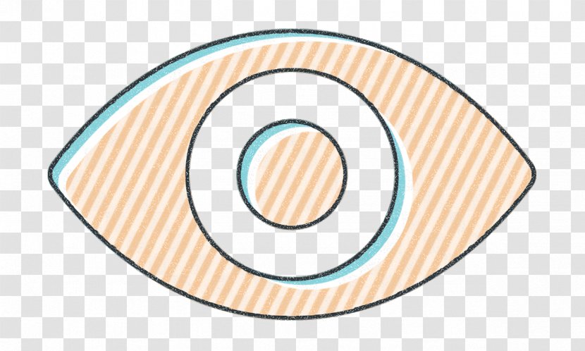 Eye Icon - Symbol - Beige Transparent PNG