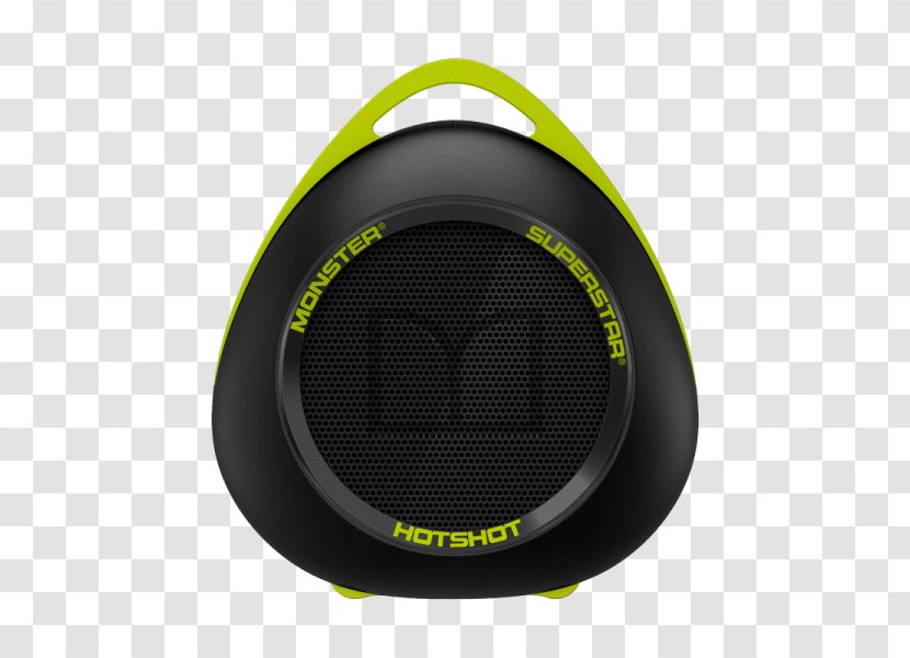 Monster SuperStar HotShot Loudspeaker Microphone Bluetooth - Technology - Neon Green Backpack With Speakers Transparent PNG
