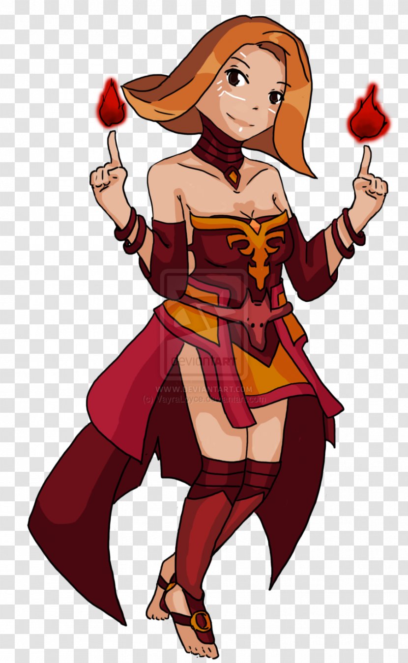 Dota 2 Defense Of The Ancients League Legends Lina Inverse Fallout - Watercolor Transparent PNG