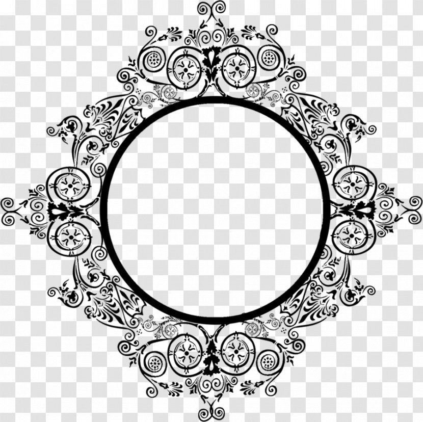 Picture Frames Ornament Photography DeviantArt - Black And White - Islamic Frame Transparent PNG
