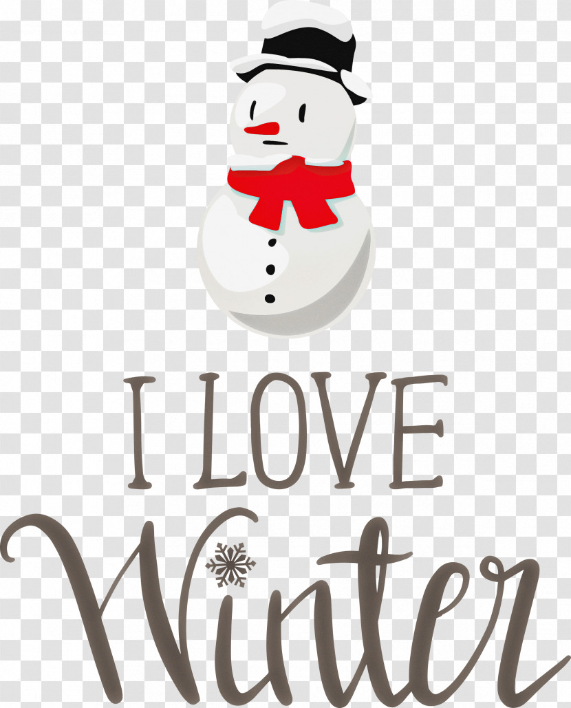 I Love Winter Winter Transparent PNG