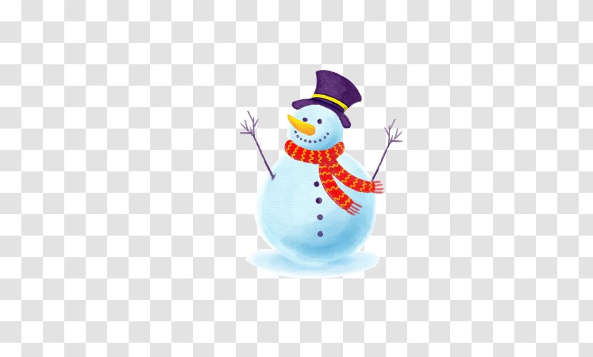 Snowman Euclidean Vector Drawing Transparent PNG