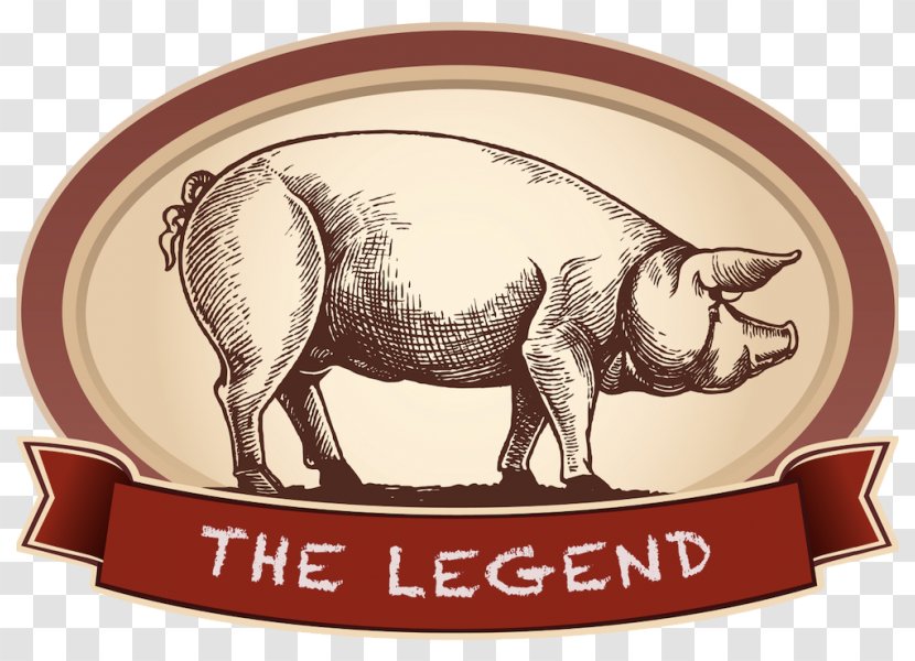 Domestic Pig Roast Label - Drawing Transparent PNG