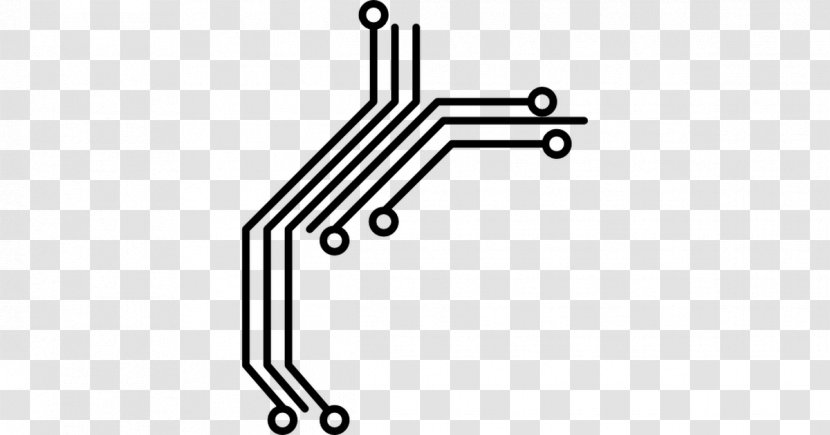 Electronic Circuit Electronics Component - Monochrome Transparent PNG