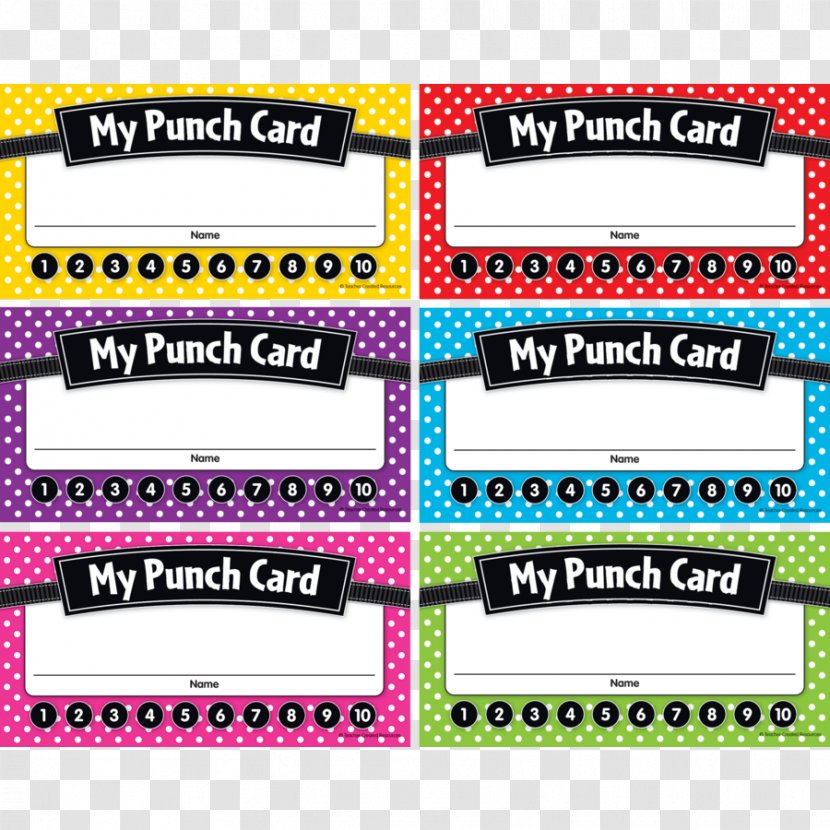 Punched Card Paper Teacher Index Cards Ticket Punch - Classroom Transparent PNG