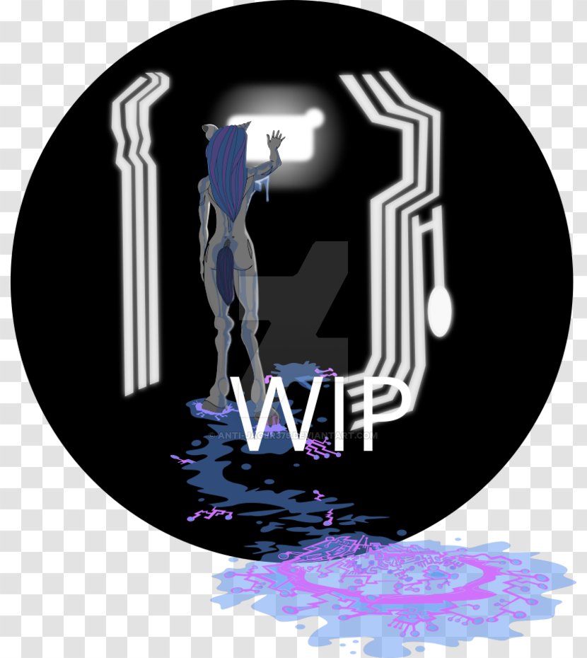 Logo Brand Font - Purple - Gits Transparent PNG