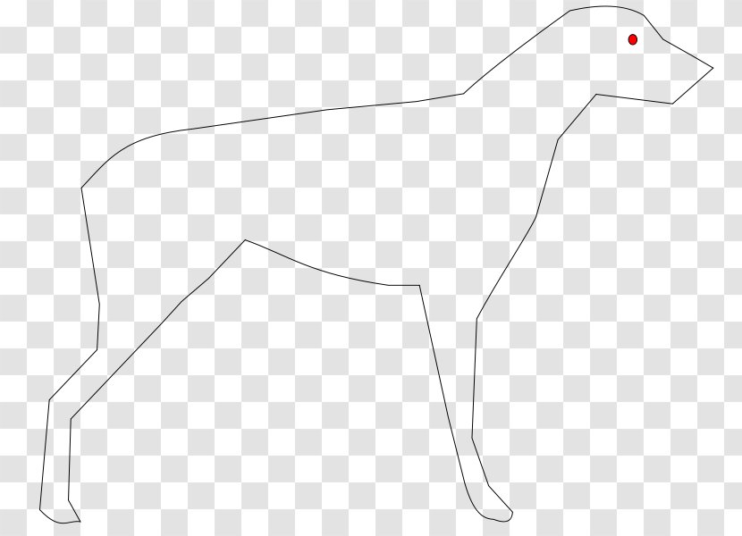 Dog Breed Line Art White Clip Transparent PNG