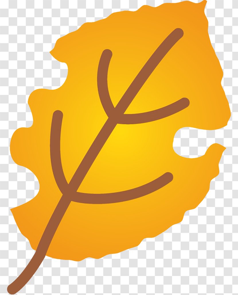 Worm-eaten Leaf Autumn Fall - Yellow Transparent PNG