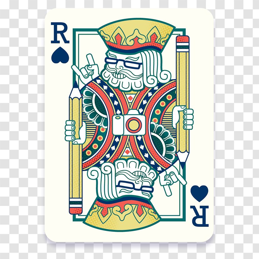 Playing Card King Of Spades - Illustrator - Behance Transparent PNG