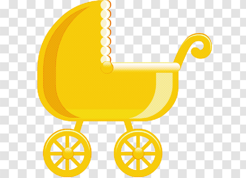 Yellow Baby Products Vehicle Transparent PNG