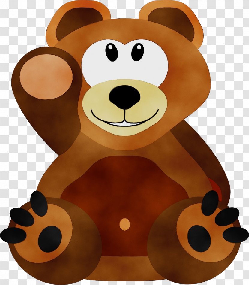 Teddy Bear - Wet Ink - Stuffed Toy Grizzly Transparent PNG