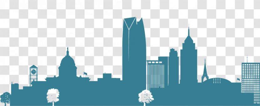 Skyline Oklahoma City Community Foundation Silhouette - Autocad Dxf Transparent PNG