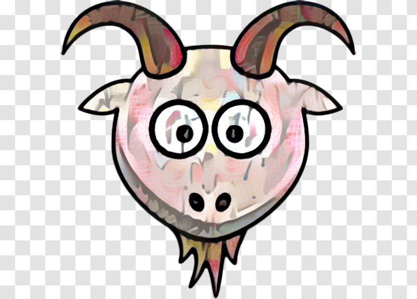 Pencil Cartoon - Head - Livestock Horn Transparent PNG