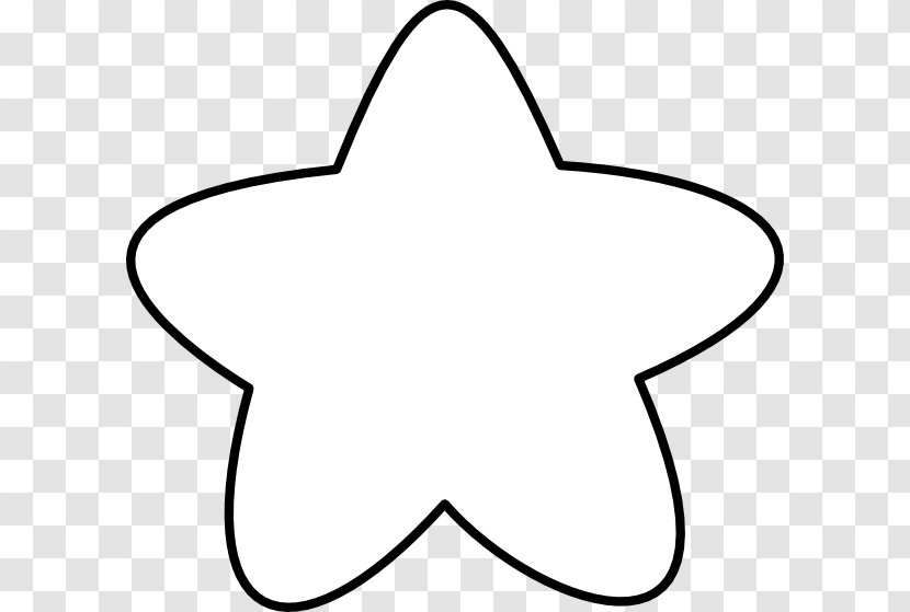 Star Clip Art - Black Transparent PNG