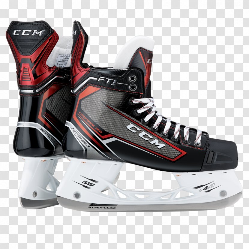 CCM Hockey Ice Skates Equipment Senior - Carmine Transparent PNG