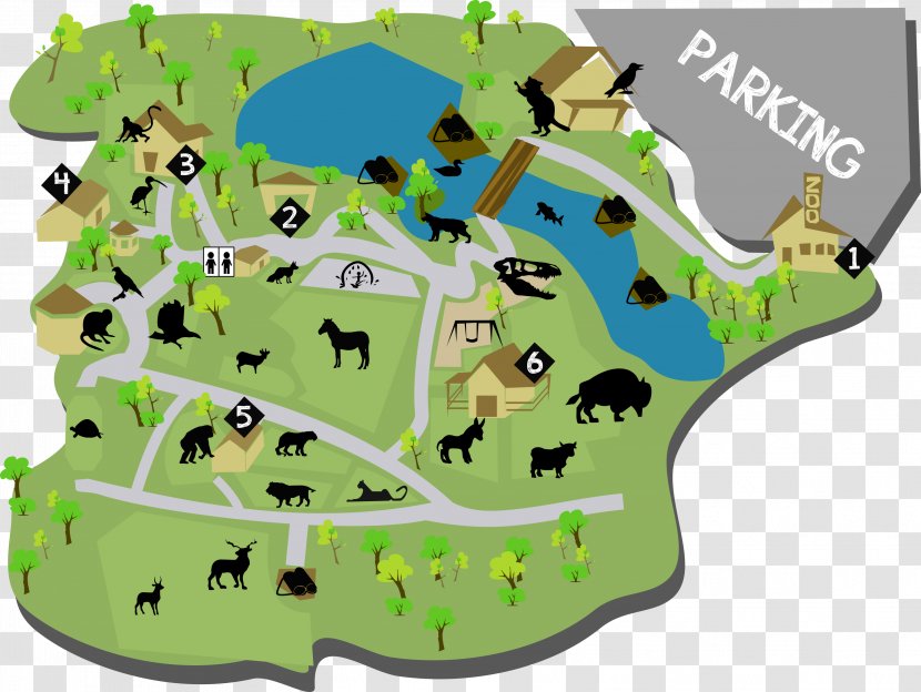 Riverside Discovery Center Honolulu Zoo Map Clip Art - Tree - Hiking Trek Transparent PNG