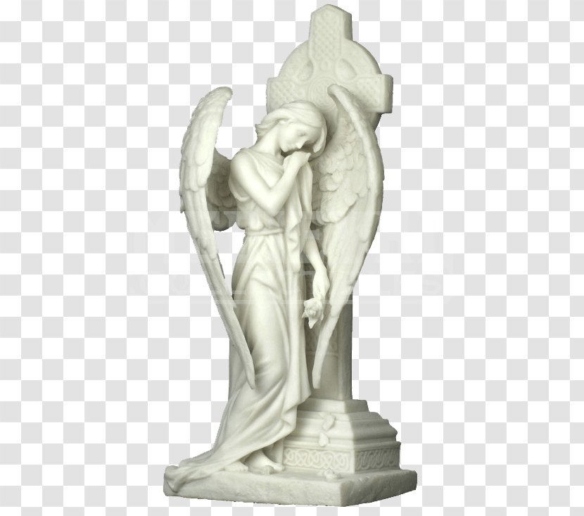 Statue Figurine Weeping Angel Sculpture - Stone Carving - Incense Burner Transparent PNG