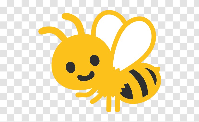Honey Bee Emoji Android GitHub - Insect Transparent PNG