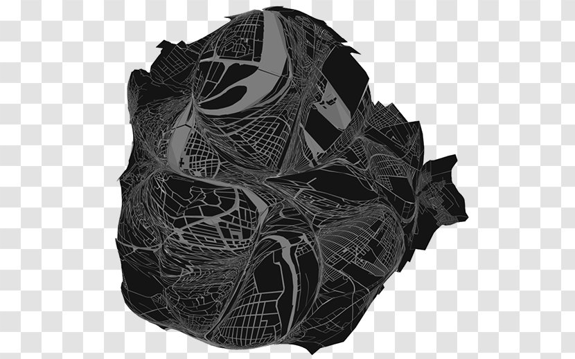 City Map Black And White Distortion Generative Model - Space Transparent PNG