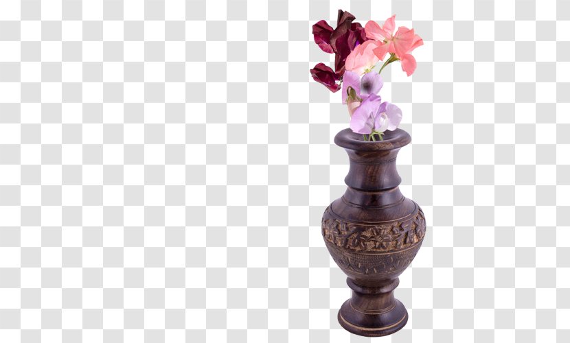 Vase Wood Carving Decorative Arts Craft - Flowerpot Transparent PNG
