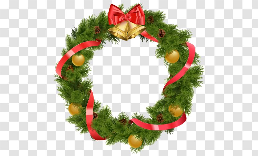 Clip Art Christmas Day Wreath Tree Decoration - Conifer Transparent PNG