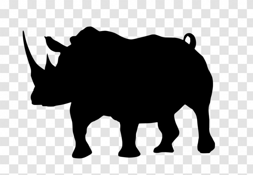 Rhinoceros Mammal - Black - Photography Livestock Transparent PNG