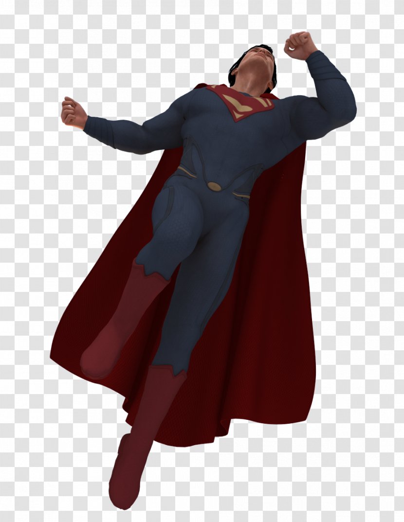 Robe Shoulder Maroon Character Fiction - MAN OF STEEL Transparent PNG