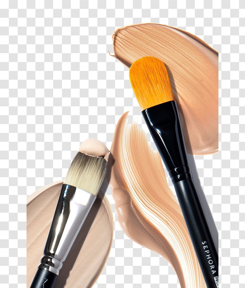 Makeup Brush Cosmetics Rouge - Paste Traces Transparent PNG