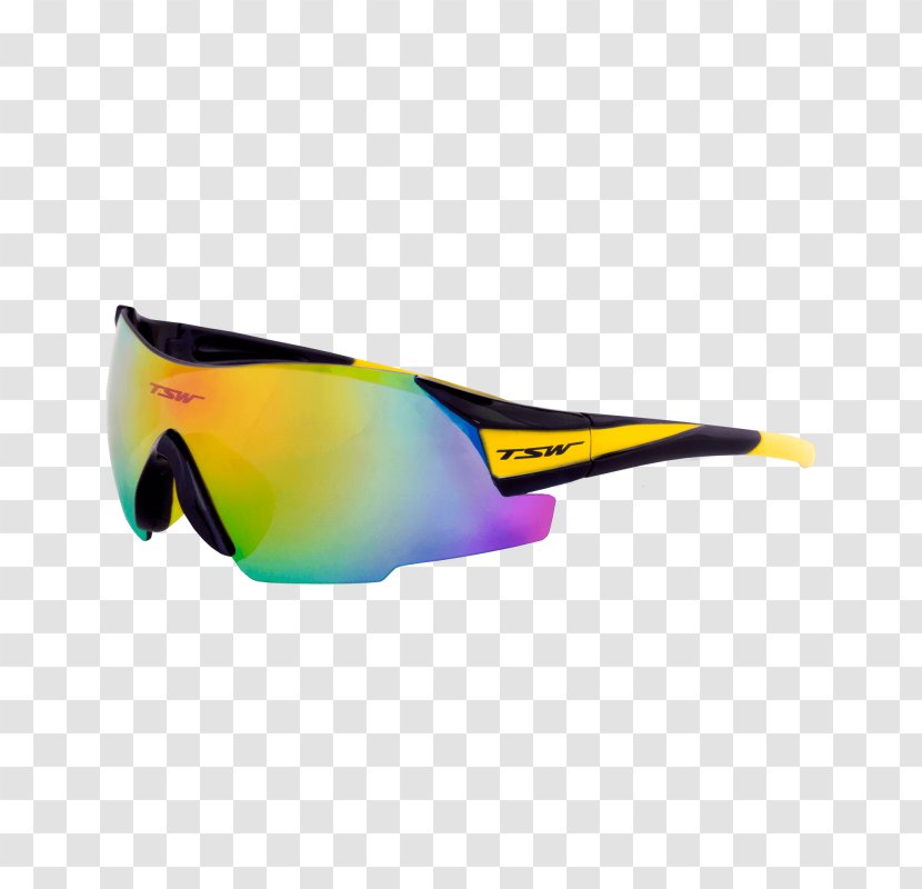 Goggles Sunglasses Yellow Cycling - Clothing - Glasses Transparent PNG