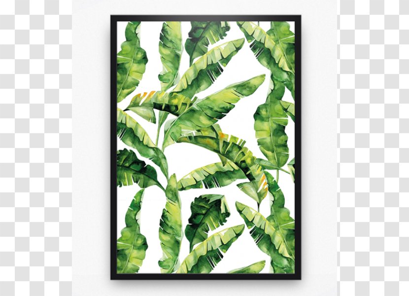 Paper Partition Wall Adhesive Leaf Wallpaper - Lamination - Banana Leaves Transparent PNG