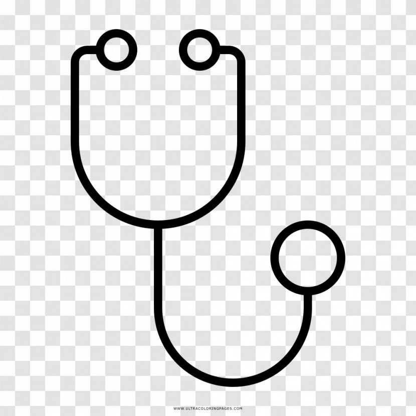 Stethoscope Drawing Physician Medicine Nursing Care - Patient - Estetoscopio Transparent PNG