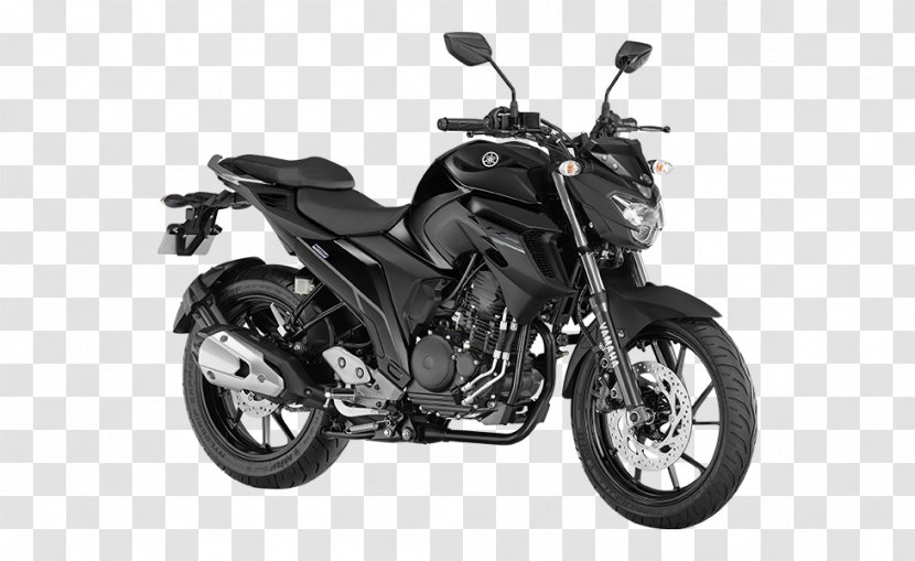 Yamaha Motor Company Fazer FZ16 India Motorcycle - Black And White Transparent PNG