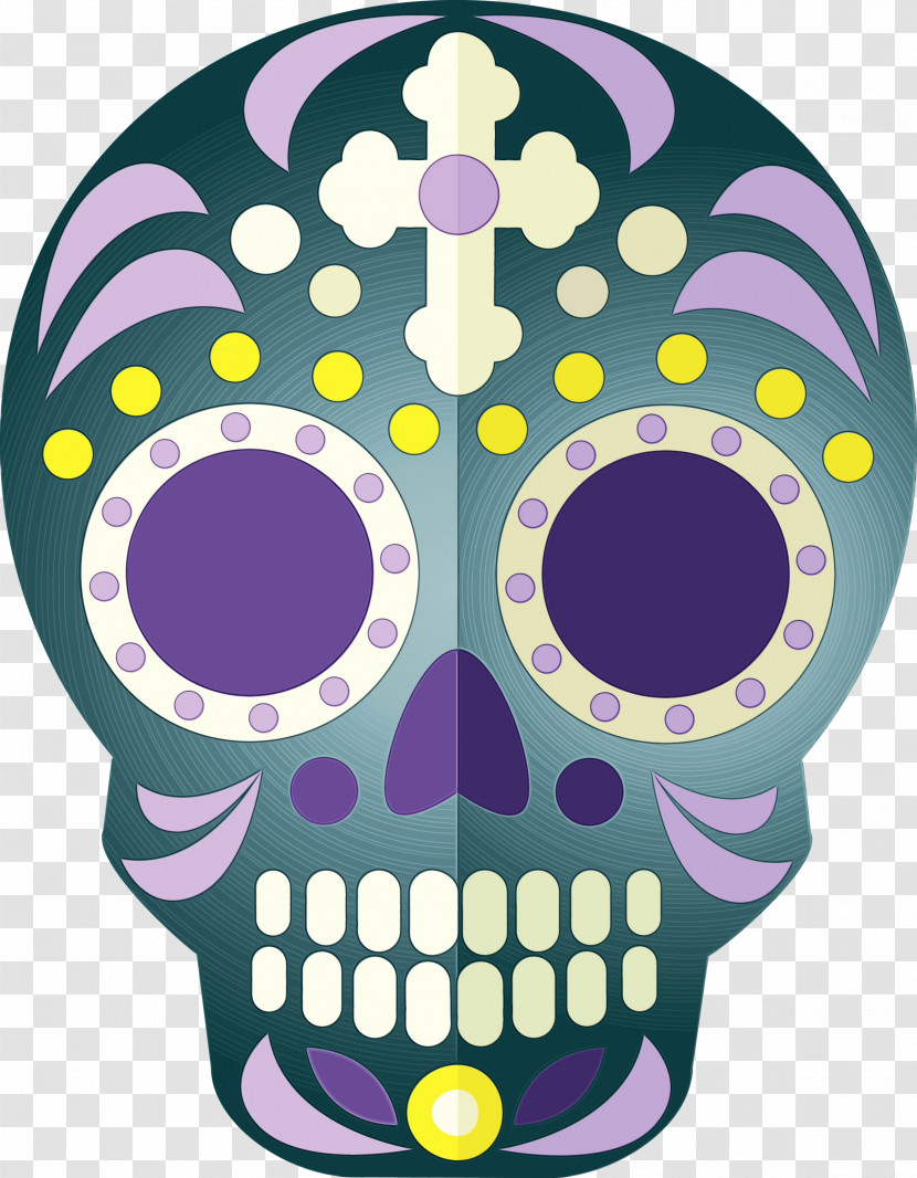 Calavera Head Drawing Loudspeaker Day Of The Dead Transparent PNG