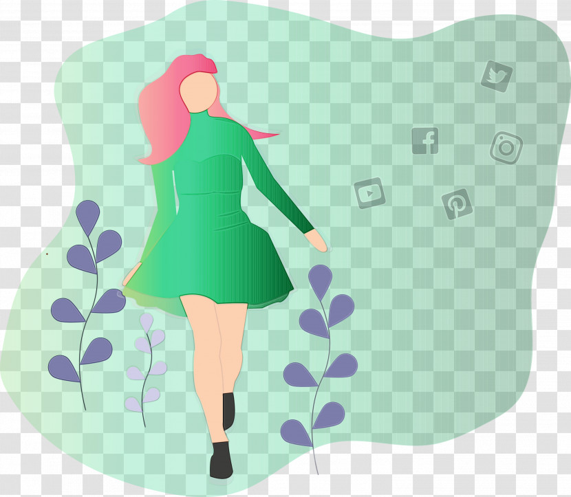 Green Plant Gesture Transparent PNG