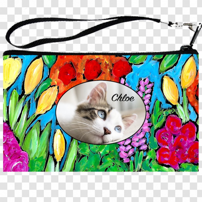 Cat Dog Flower Handbag Pet - Purse Accessories - Hand-painted Palm Transparent PNG