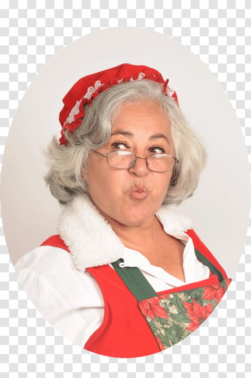 Santa Claus Mrs. Christmas Ornament Portrait Hat - Vision Care Transparent PNG