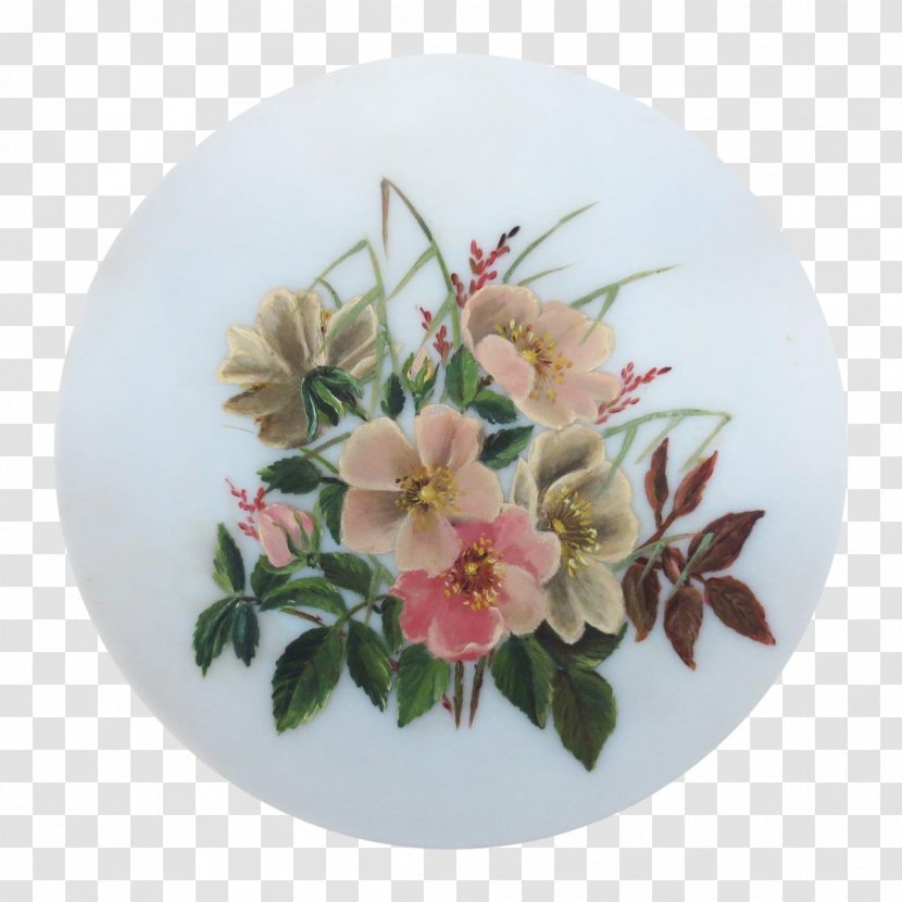 Cut Flowers Floral Design Rosaceae Plate - Rose Family - Hand-painted Decorated Transparent PNG
