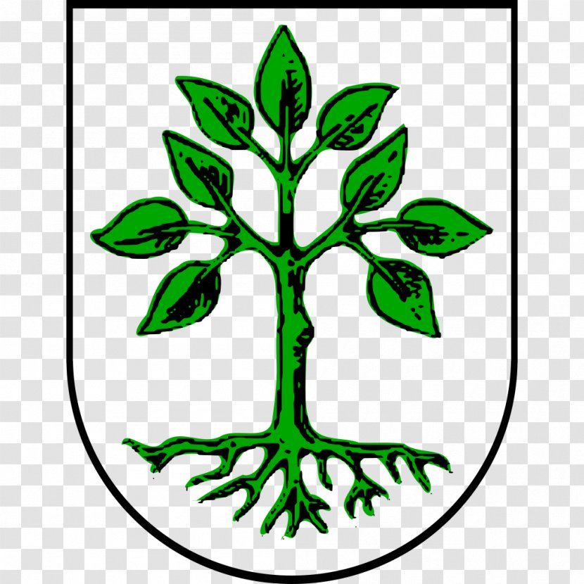 Coat Of Arms Saxony Tree Heraldry Crancelin - Plant Stem - Parrot Vector Transparent PNG