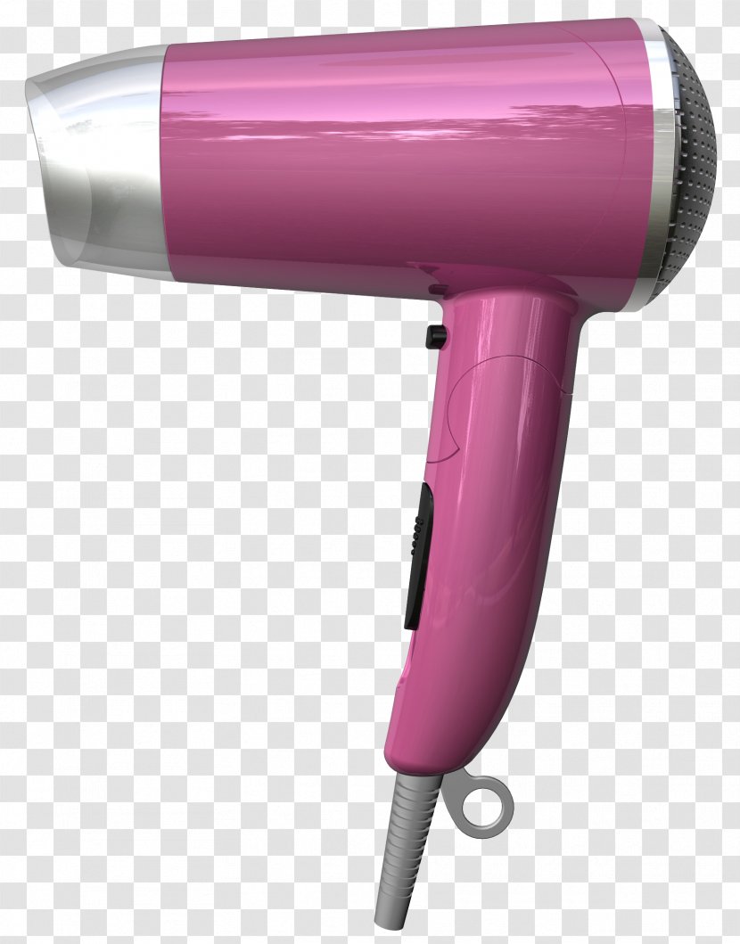 Hair Dryer Pink Purple - Home Appliance Transparent PNG