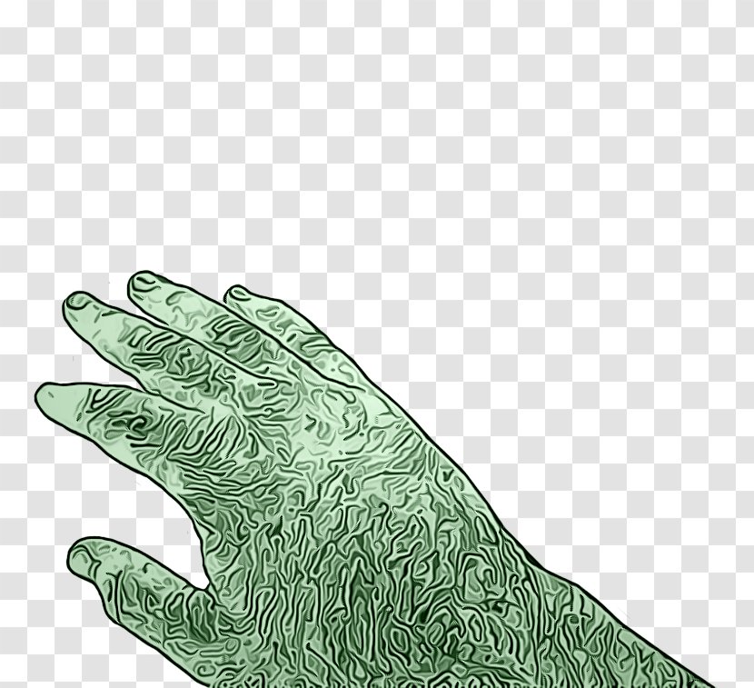 Hand Leaf Finger Safety Glove - Formal Gloves Drawing Transparent PNG