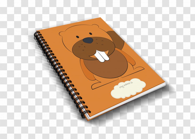 Mockup Spiral Notebook Sketchbook - Beaver Transparent PNG
