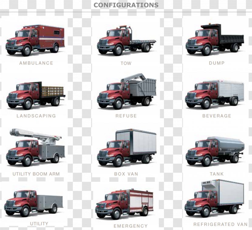 International DuraStar Car Box Truck Transparent PNG