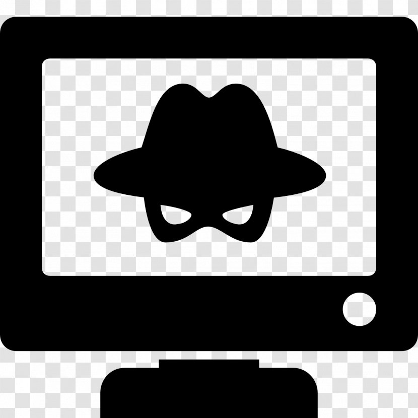 Security Hacker Clip Art - Black And White Transparent PNG