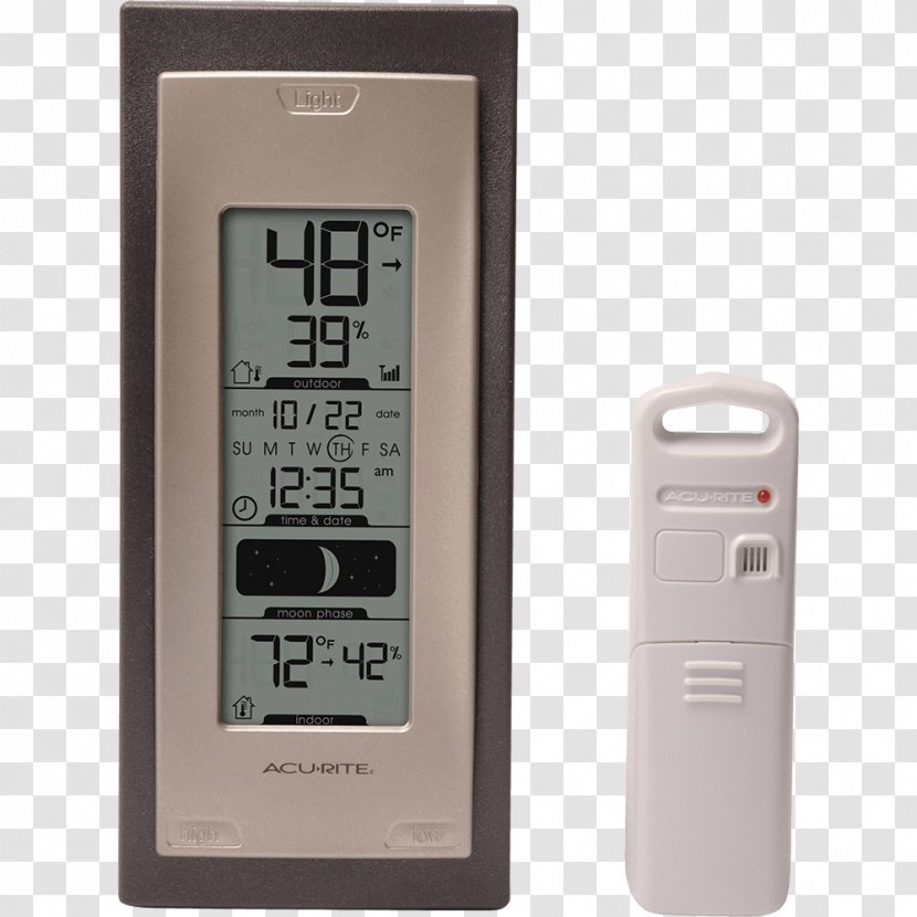 Indoor–outdoor Thermometer Humidity Hygrometer Weather Station - Temperature - Rain Transparent PNG