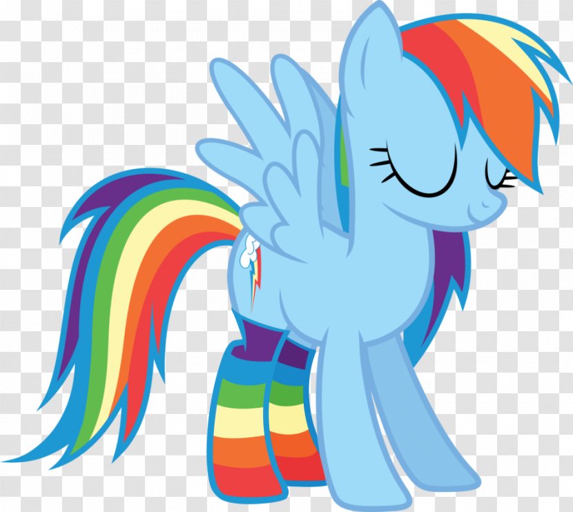 Rainbow Dash My Little Pony Sock - Flower Transparent PNG