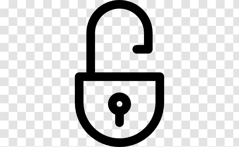 Padlock Brand Font - Open Lock Transparent PNG